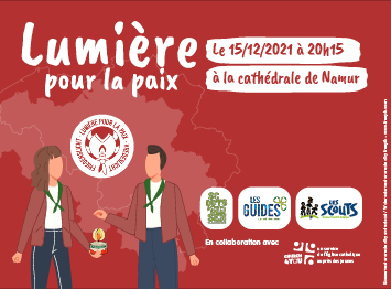 Affiche de la flamme pour la paix (Namur)